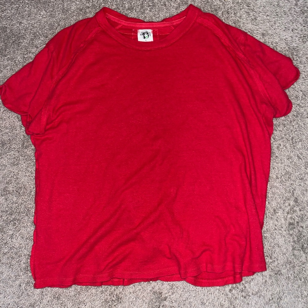 Free People Red Shirt